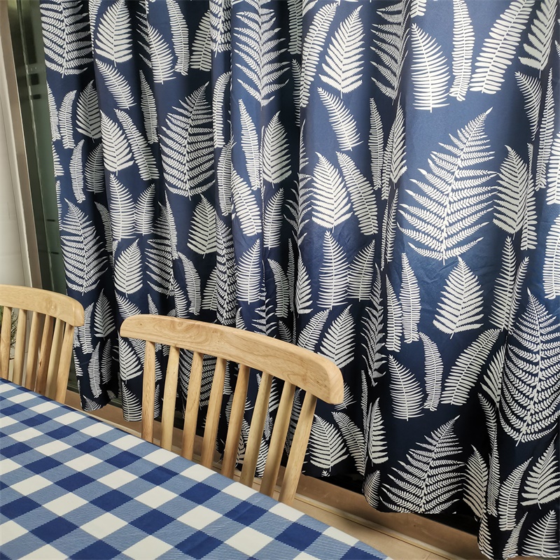 New Design High Shading Printed Window Curtain Fabric Curtains for Bedroom Blackout 100% Polyester Window Decoratio