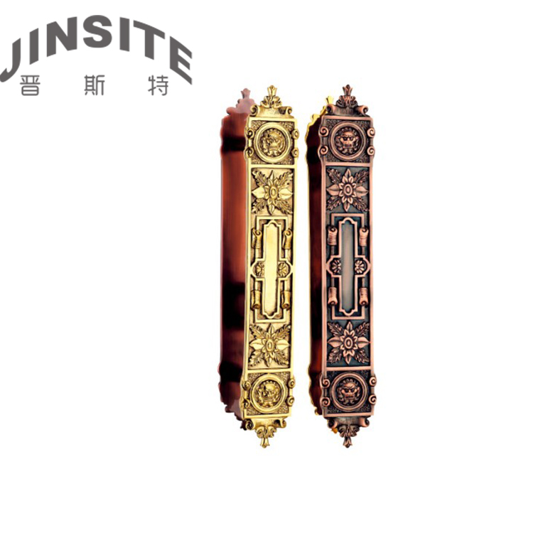 luxury decorative brass interior door handle