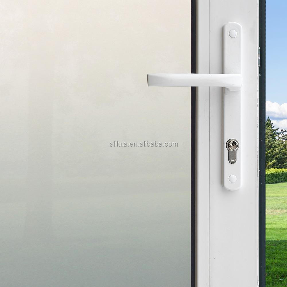 Frosted Window Privacy Film Non-Adhesive Glass Film Etched Removable Door Window Covering Static Cling for Bathroom Kitc