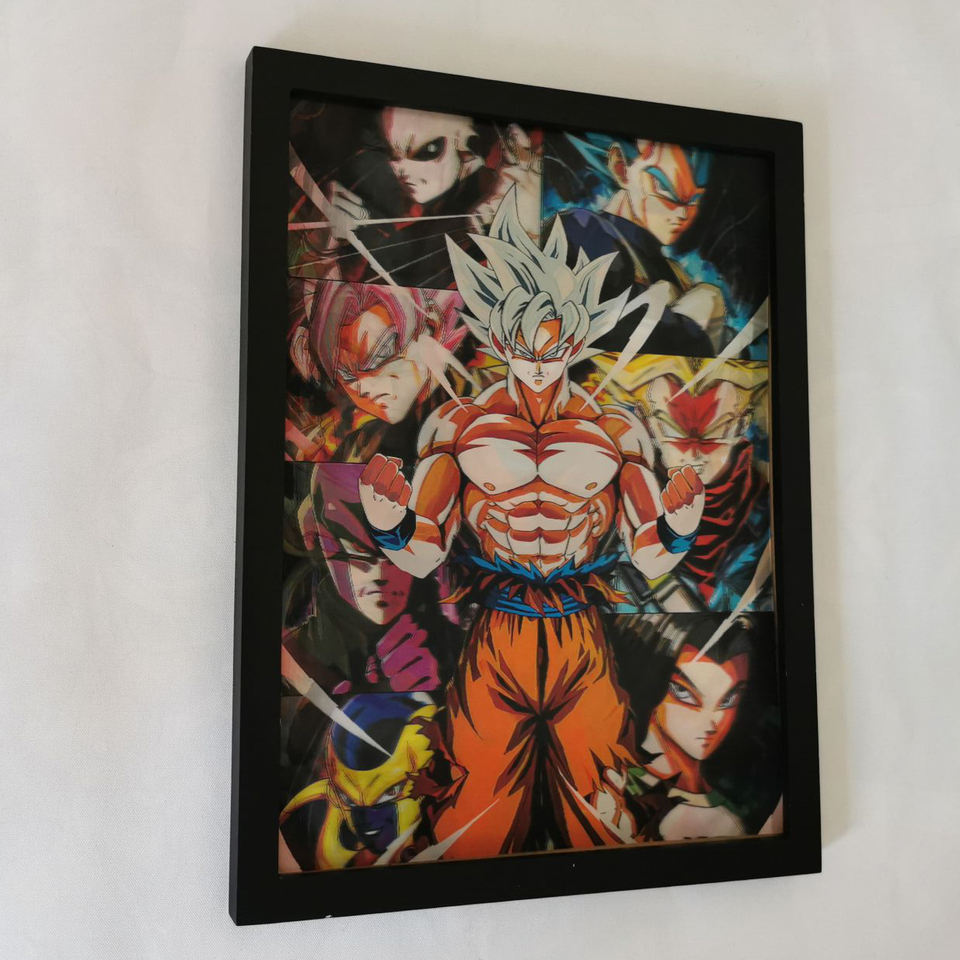 Dropshipping Dragon ball 3D Lenticular Poster wall decor DBZ goku vegeta 3D Lenticular Printing anime poster 3D print wa