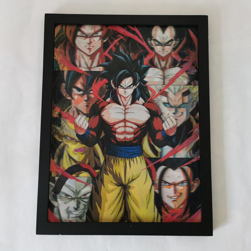 Dropshipping Dragon ball 3D Lenticular Poster wall decor DBZ goku vegeta 3D Lenticular Printing anime poster 3D print wa