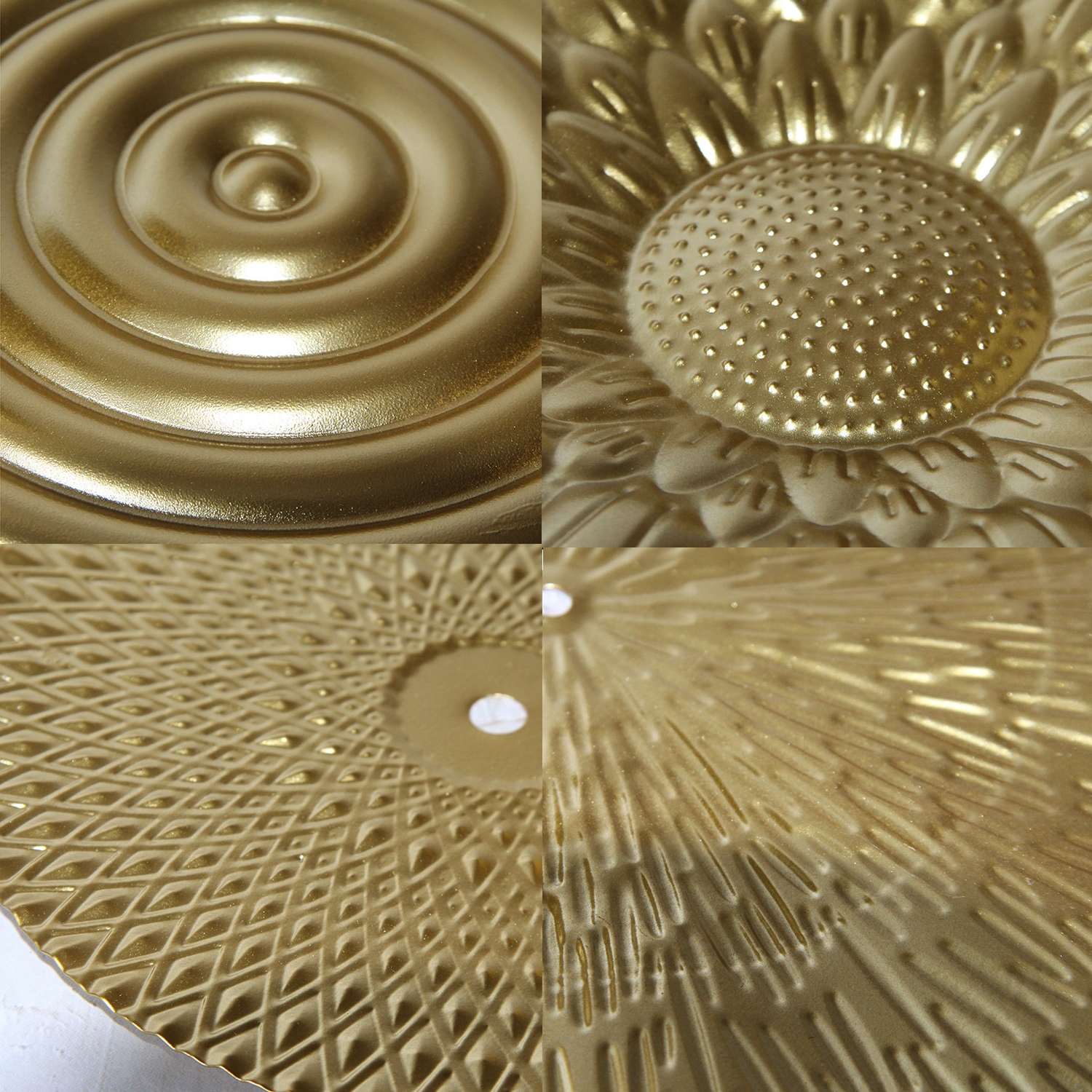 Luxury Gold Round Iron Wall-mounted Flower Home Decor Accessories Sofa Background Decoration Metal Wall Art Home Decor W