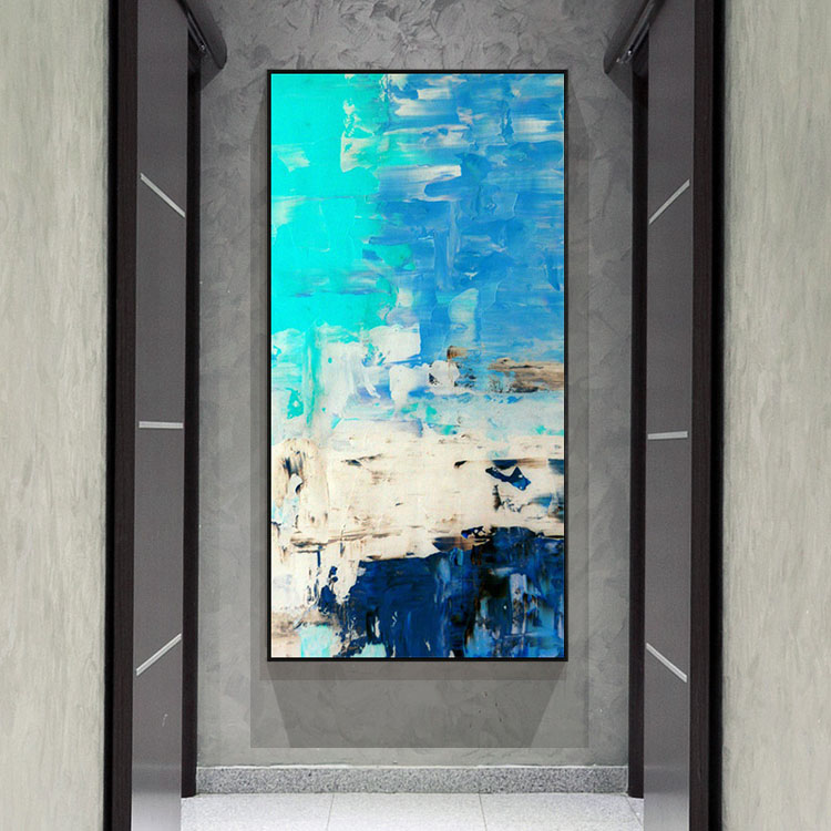 Modern Minimalist Abstract Porch Vertical Version Wall Painting Aisle High-End Art Wall Painting Stair Mural