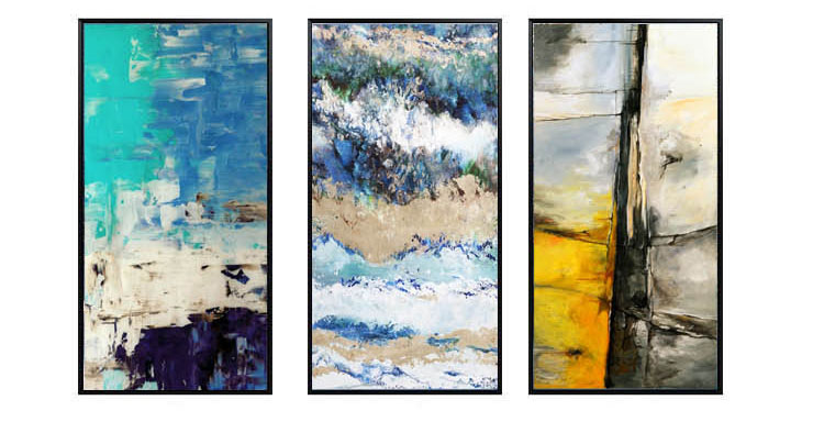Modern Minimalist Abstract Porch Vertical Version Wall Painting Aisle High-End Art Wall Painting Stair Mural