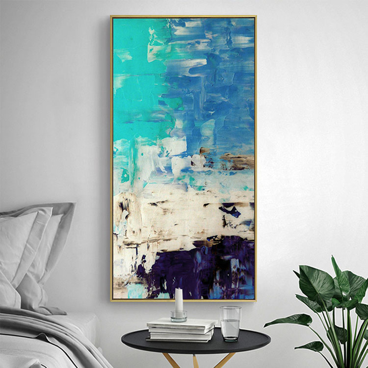 Modern Minimalist Abstract Porch Vertical Version Wall Painting Aisle High-End Art Wall Painting Stair Mural