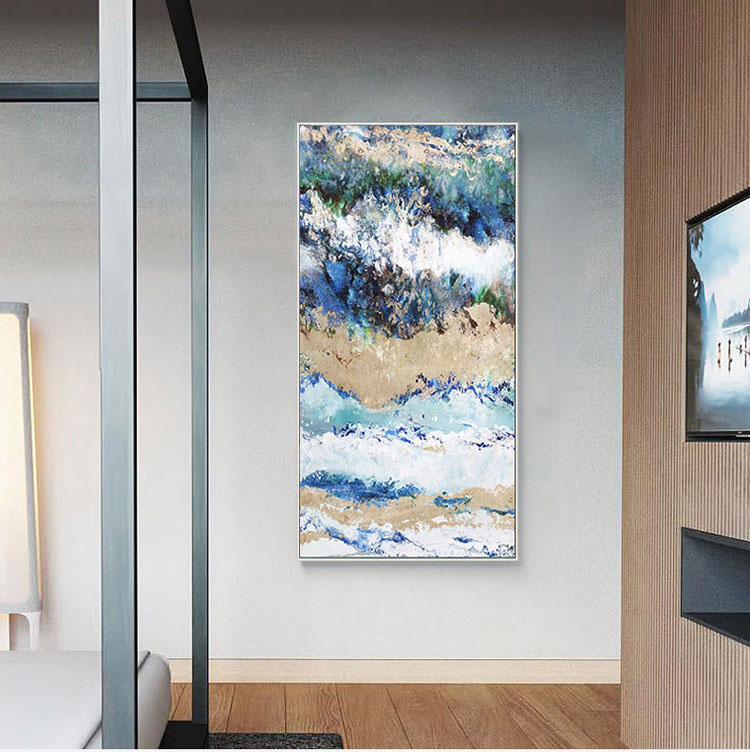 Modern Minimalist Abstract Porch Vertical Version Wall Painting Aisle High-End Art Wall Painting Stair Mural