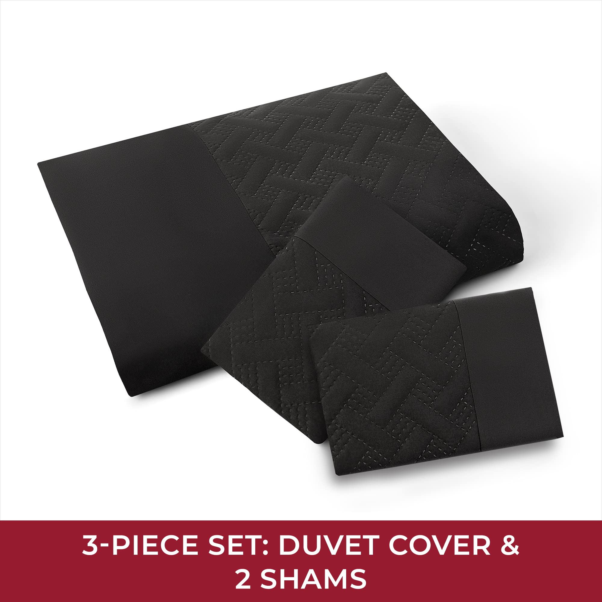QSY 100%Polyester Sateen Sheets Set,Hotel Collection Luxury Modern Style,400 Thread Count(White,King)