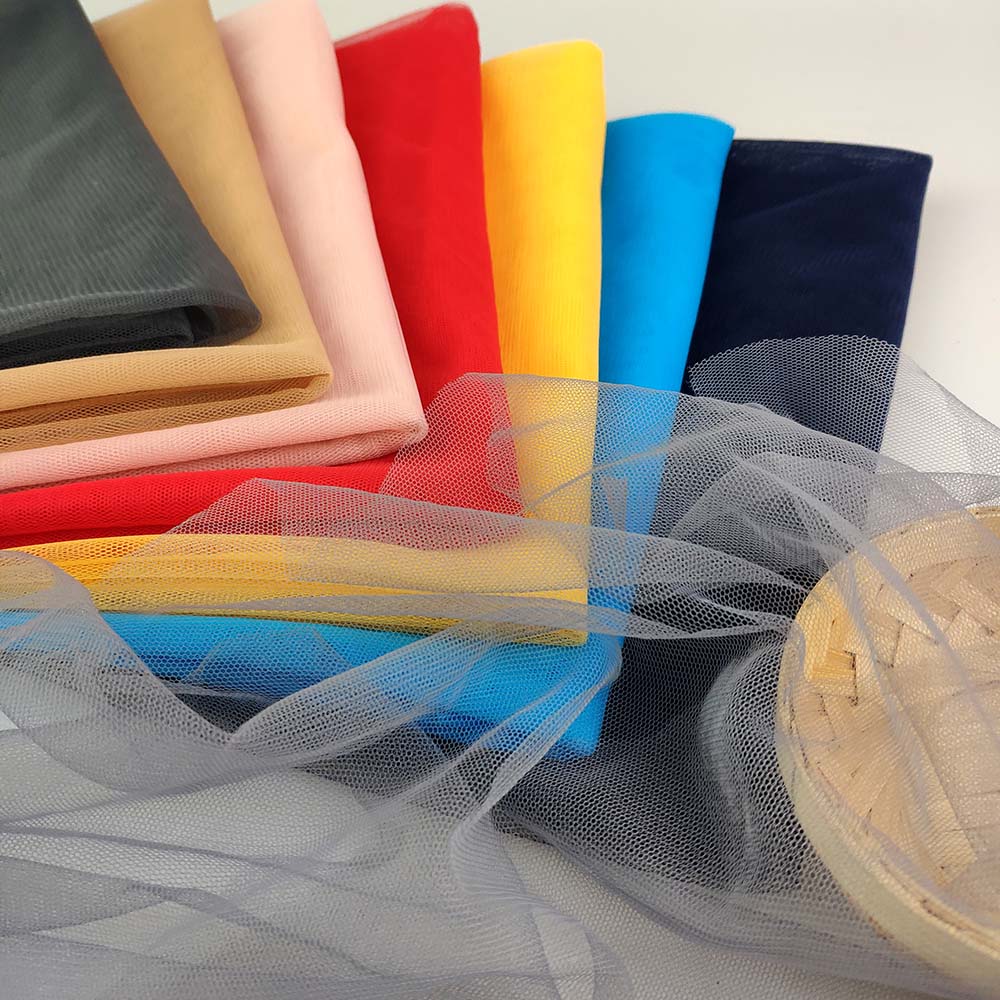 Various color ready for bulk softly 100% nylon net fabric for mosquito net