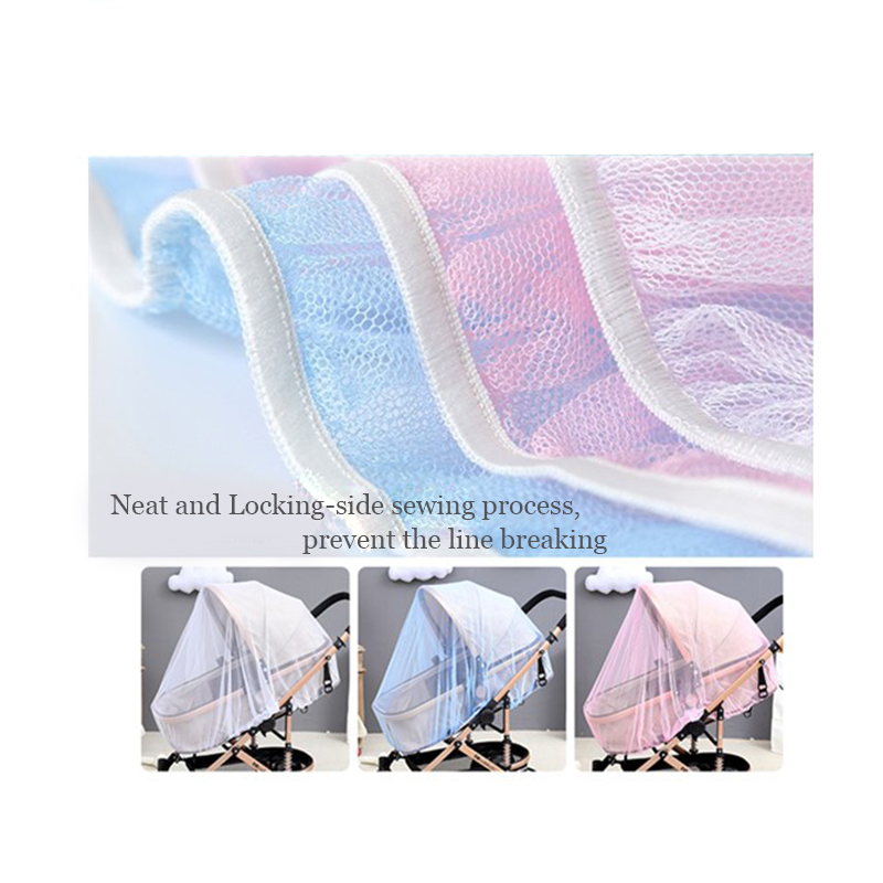 universal net elastic edge anti insect net  baby stroller accessories mosquito for new born