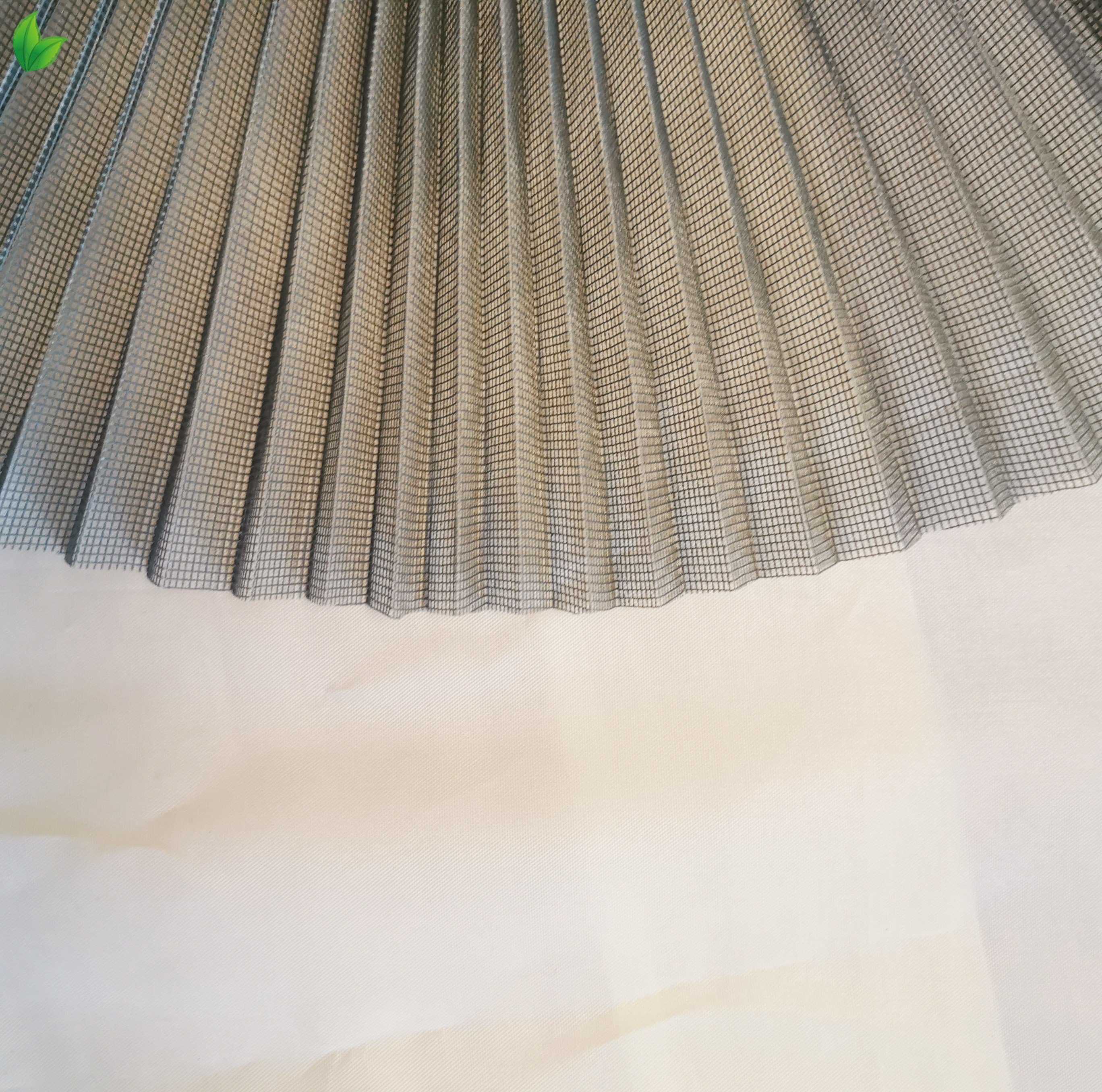 Easy to install plisse mosquito pleated folding screen door mesh with aluminum profile polyester mosquito net