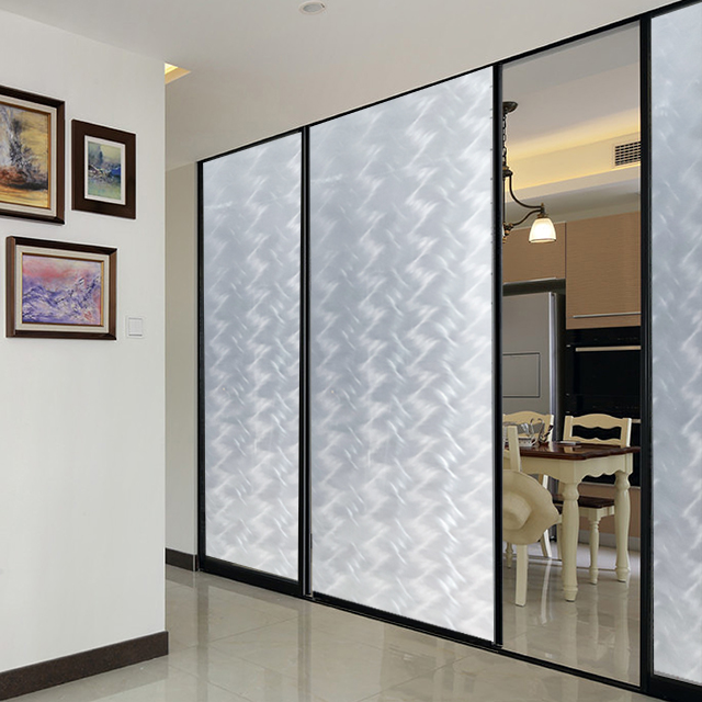 PVC transparent window film frosted for home decor