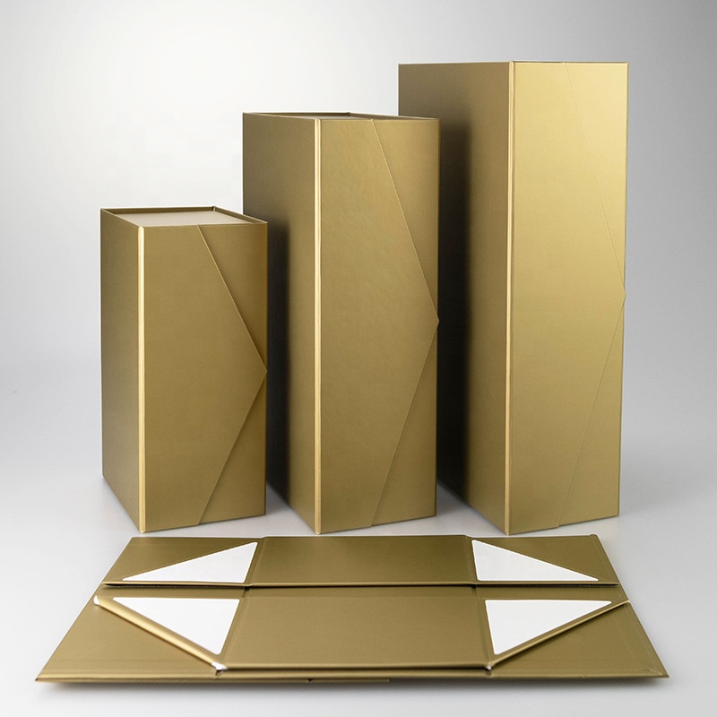 Chengruo Shipping Low Moq Stock Book Style Shape Plate Foldable Magnetic Closure Gift Packaging Paper Box With Ribbon
