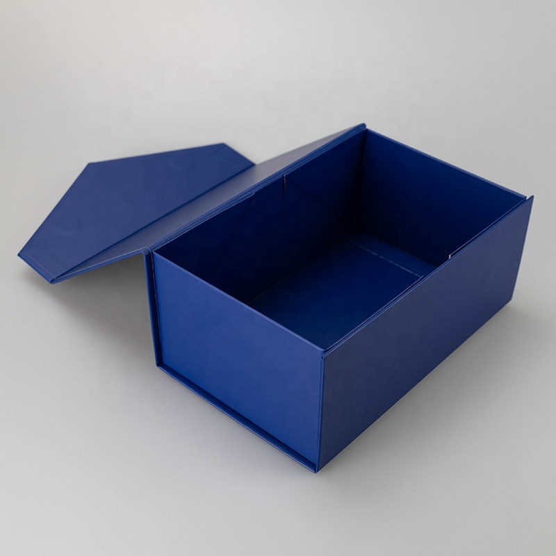 Chengruo Shipping Low Moq Stock Book Style Shape Plate Foldable Magnetic Closure Gift Packaging Paper Box With Ribbon