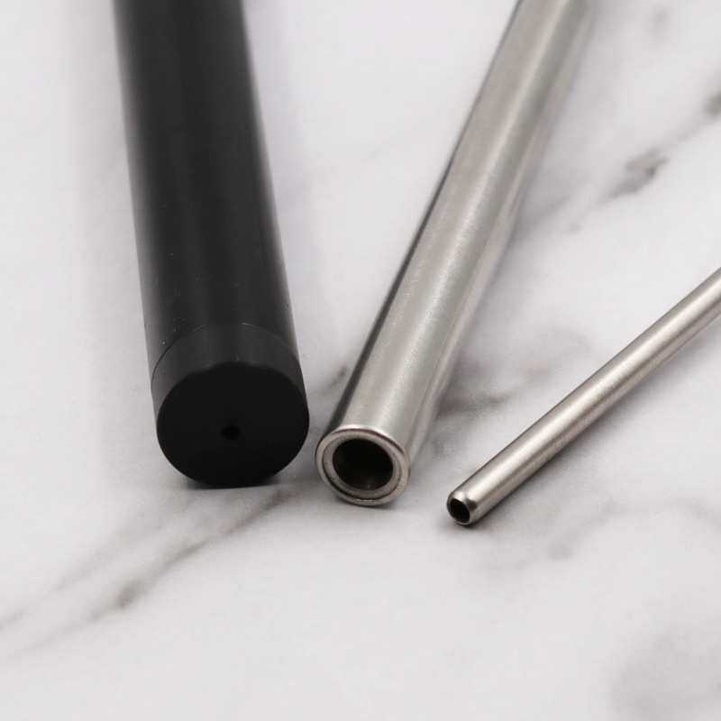   amazon foldable reusable straws 304 stainless steel foldable drinking straw with case