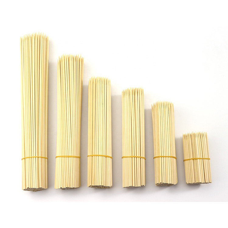 BBQ Turkey Food Grade Loop Roasting Marshmallow Different Type Disposable / Teppo Skewer Sticks for Barbecue