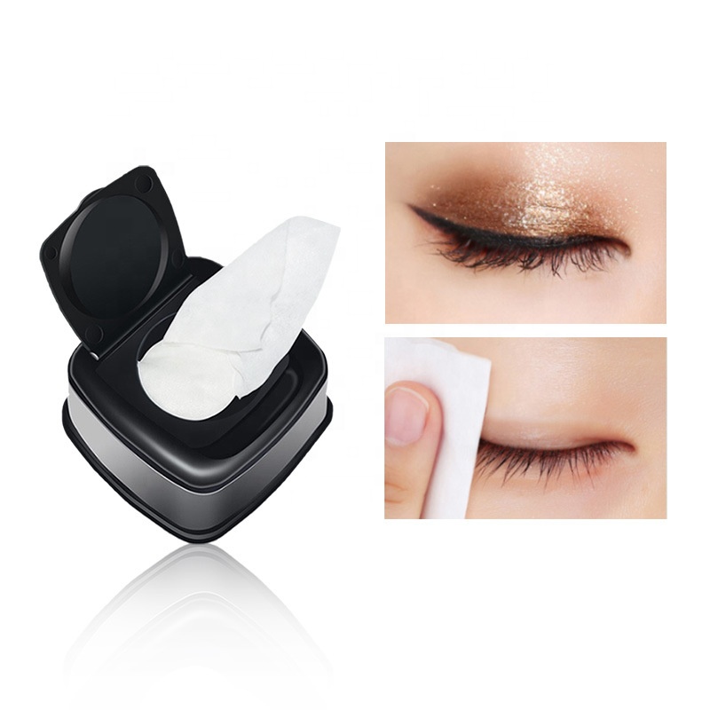 No  Eye Makeup Remover Wet Wipes Lazy People Disposable Cosmetic Remove Towel Facial Cleansing Pad Cotton Pads