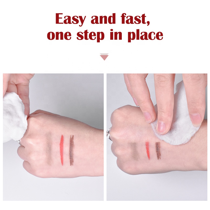 Private label  Facial Cleansing Pads Retinol Eye Makeup Remover Pads Bamboo Cotton  Peeling Makeup Pads