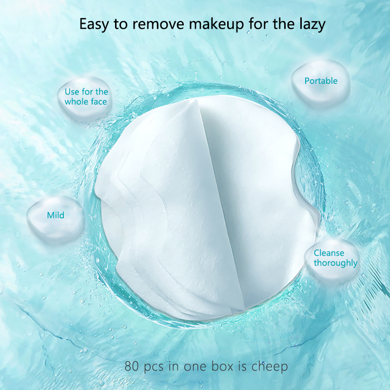  ARTMISS Red Smooth Mildly Reusable Face Eye Lips Cotton Pads Makeup Remover
