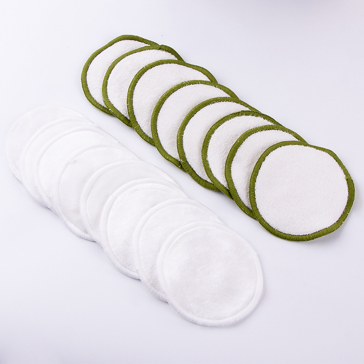  Reusable Bamboo Eco-friendly Make Up Remover Puff Velvet Washable Makeup Remover Pads