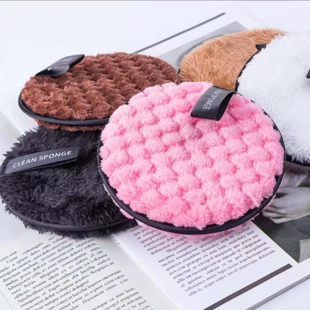 Washable Pink Bamboo Microfiber Pack Private Label Cotton Pad Reusable Facial Makeup Remover Pads
