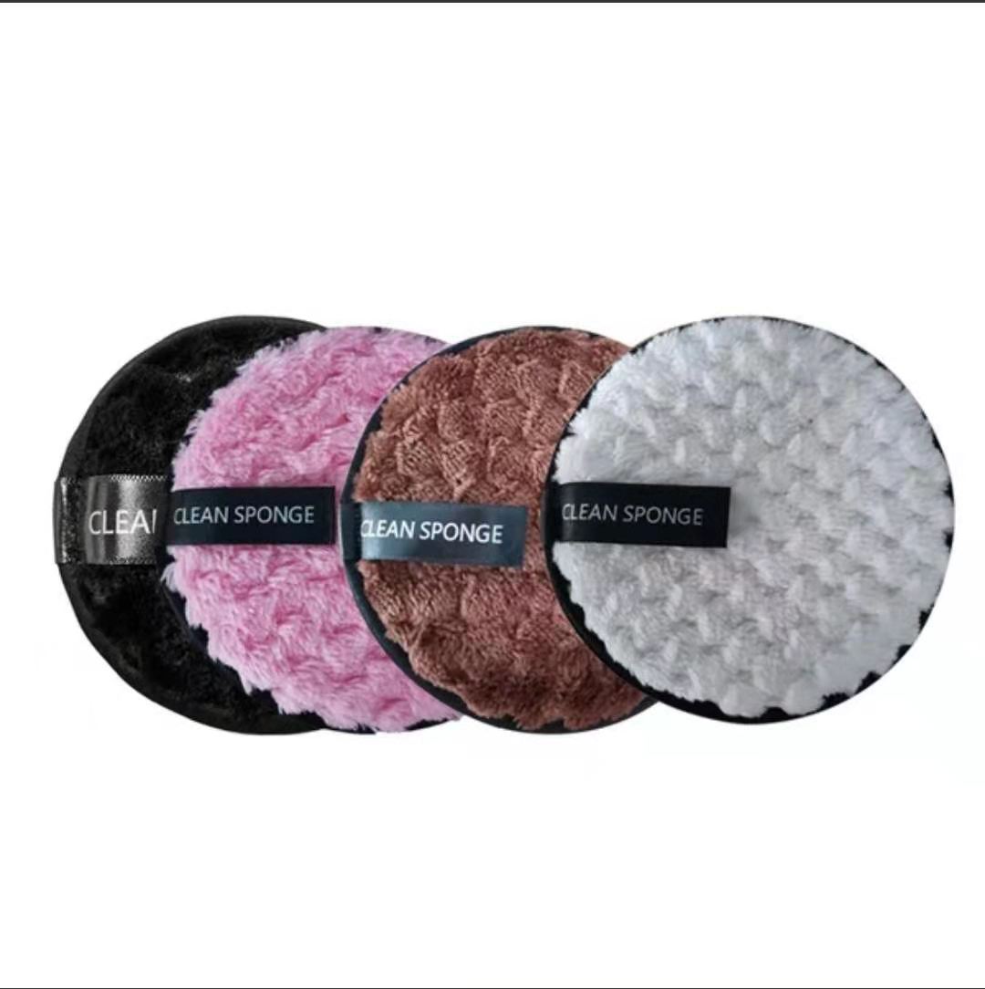 Washable Pink Bamboo Microfiber Pack Private Label Cotton Pad Reusable Facial Makeup Remover Pads