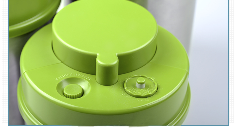 2200ML AS plastic BPA  round  Proof Vacuum Sealed Herbs Containers set airtight food fresh keeper vacuum sealed food sto
