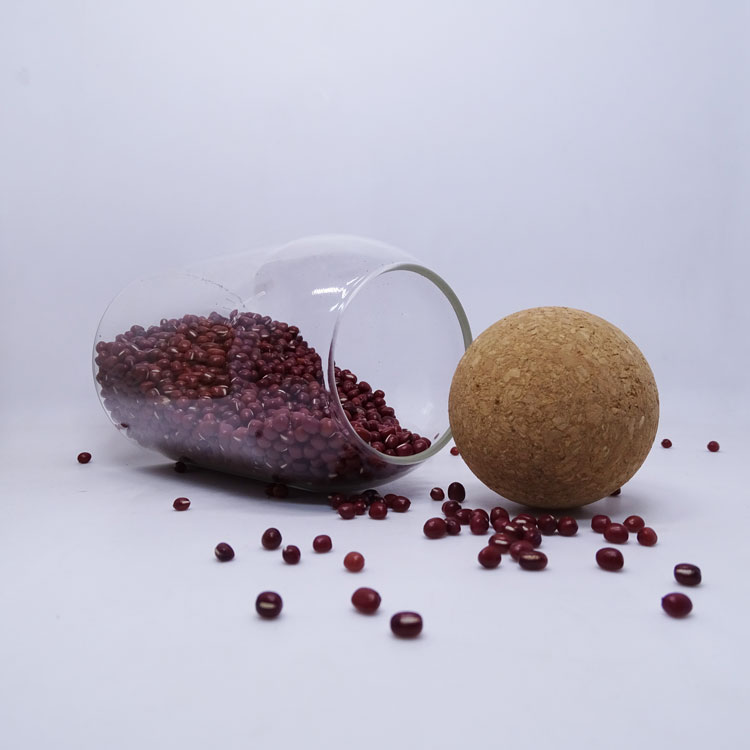 Heat resistant clear round glassware airtight sealed  size kitchen food large 1000ml containers wood lid glass jar stora