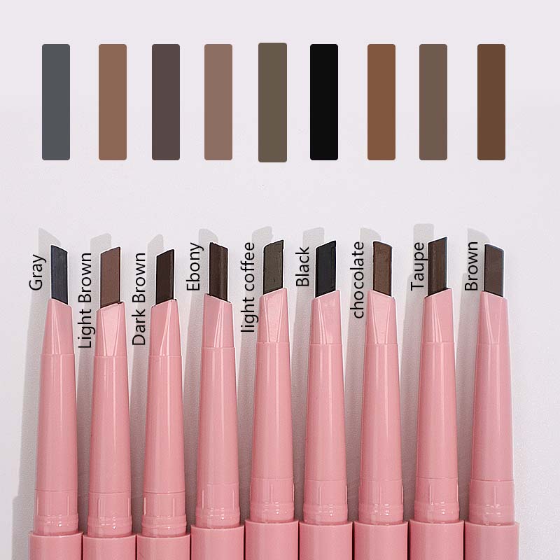  Vegan Pink Eye Brow Pen Vendor Waterproof Makeup Private Label Eyebrow Pencil