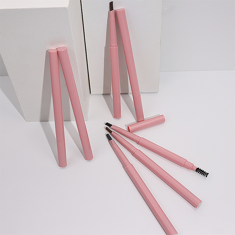  Vegan Pink Eye Brow Pen Vendor Waterproof Makeup Private Label Eyebrow Pencil