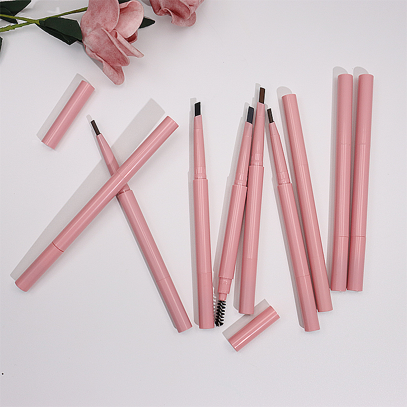  Vegan Pink Eye Brow Pen Vendor Waterproof Makeup Private Label Eyebrow Pencil