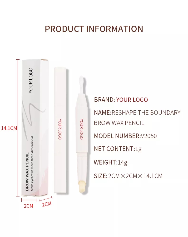   Brow Freeze Styling Wax Natural Eye Brow Wax Stick Private Label New Formula Brow Soap Pen Pencil Wax Eyebro