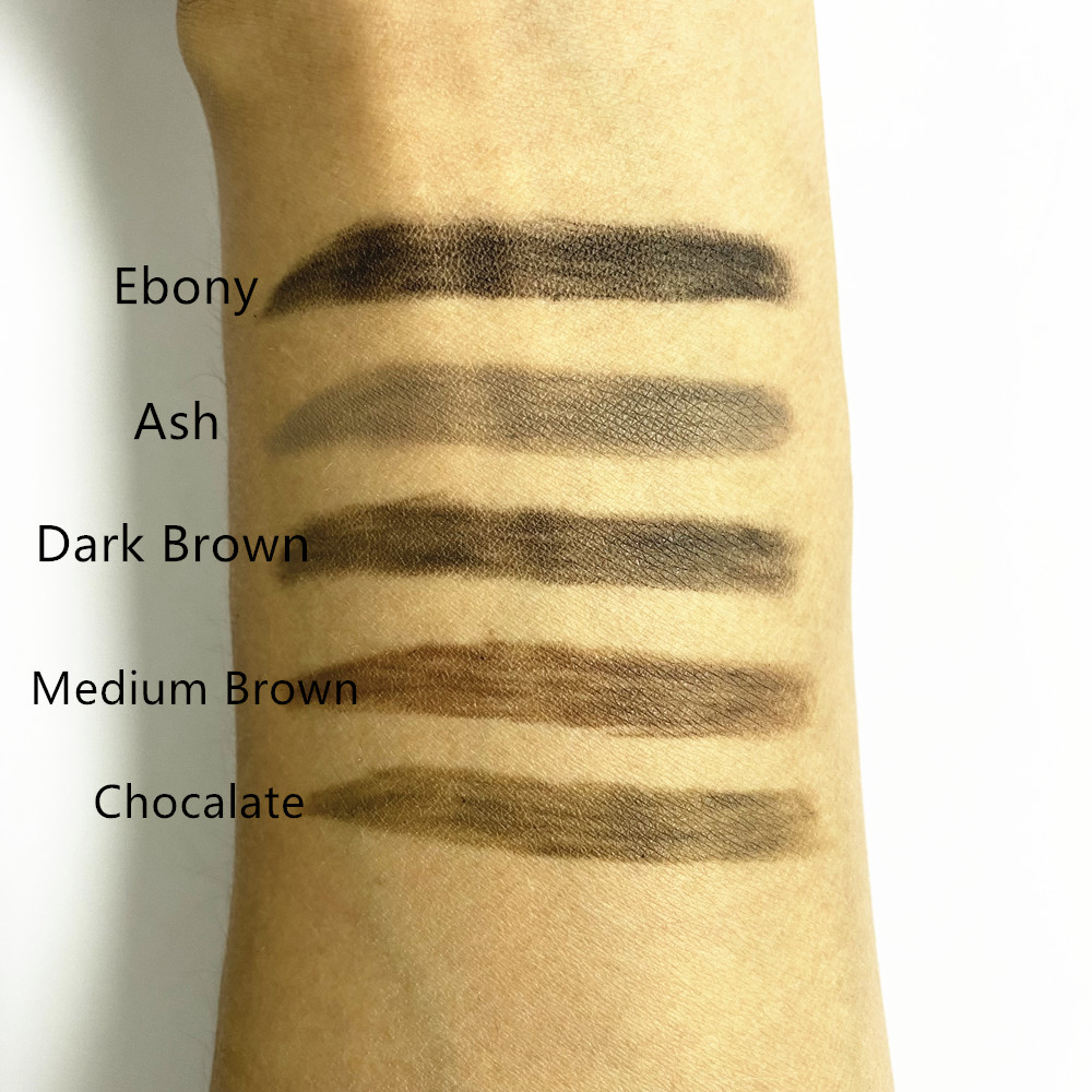  makeup double ended waterproof 5 color private label eyebrow pencil