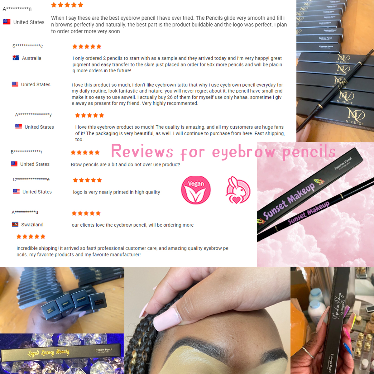   high quality waterproof eyebrows pen vegan dark brown eye brow private label eyebrow pencil