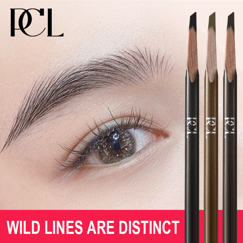 Waterproof and hemp-proof eyebrow design pen long-lasting wooden eyebrow pencil