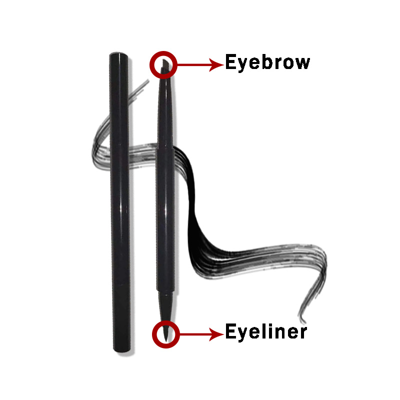  2 in 1 eyeliner eyebrow pencil makeup professional vegan waterproof eyeliner pencil private label brow pencil