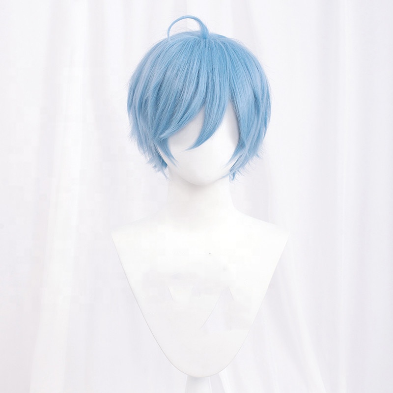  30cm Short MSN Wig Cosplay Multi Colors Straight Peluca Synthetic Anime Hair Cosplay Heat Resistant Wigs For P