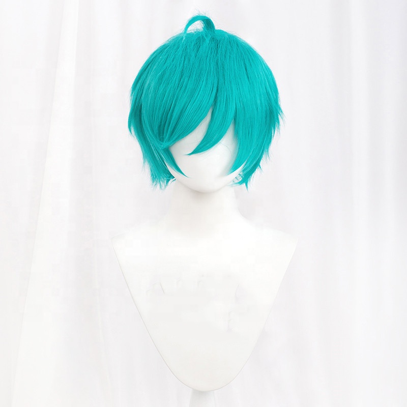  30cm Short MSN Wig Cosplay Multi Colors Straight Peluca Synthetic Anime Hair Cosplay Heat Resistant Wigs For P