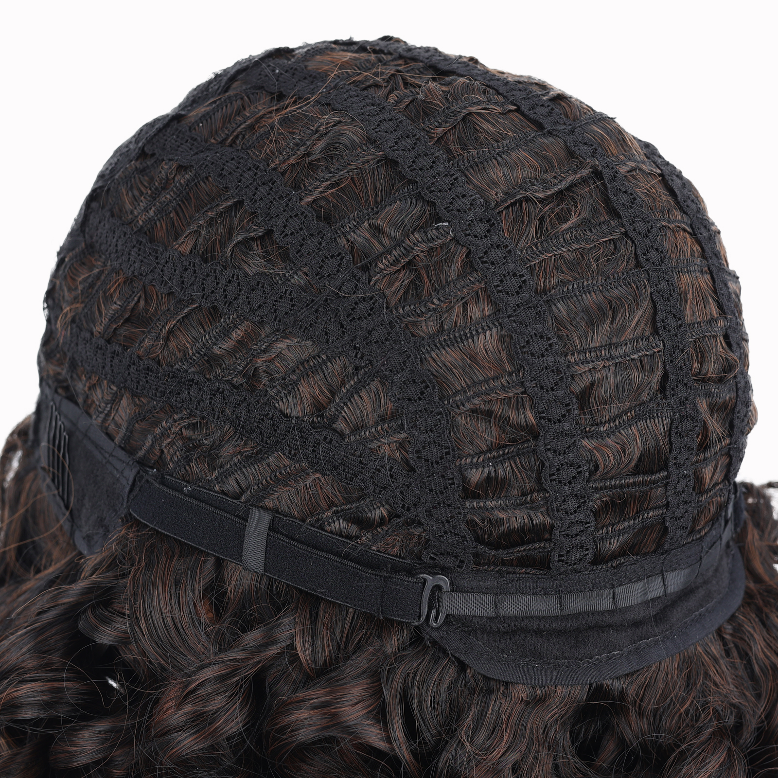 Deep wave band colorful frontal braided blend premium high quality full  heat resistant hair lace front synthetic wig