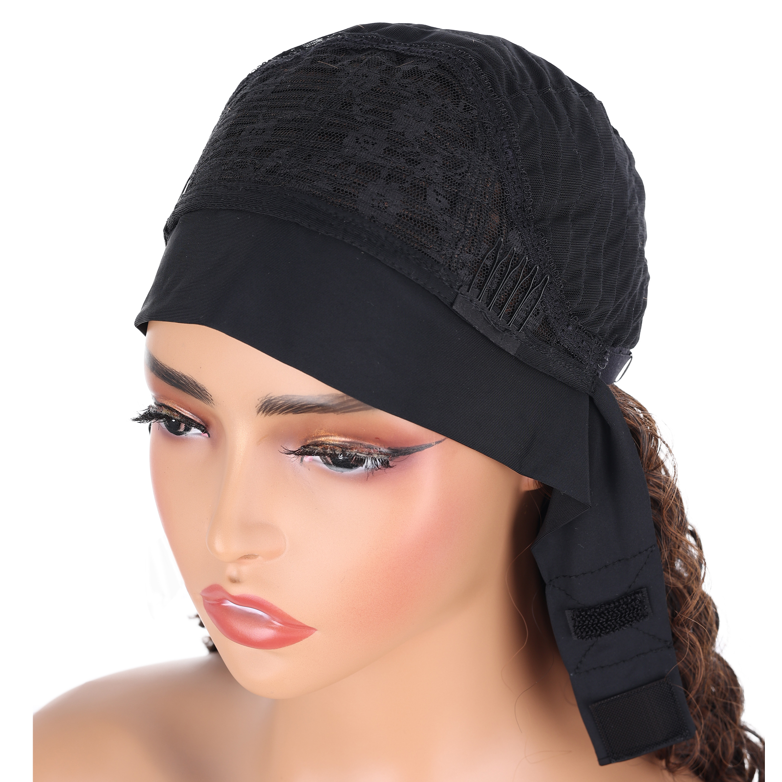 Deep wave band colorful frontal braided blend premium high quality full  heat resistant hair lace front synthetic wig