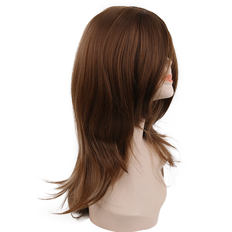 Chinese Supplier  Brown Smooth Everyday Natural Wave Hair Wigs