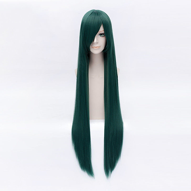  Anime Cosplay Wig Long Bone Straight Synthetic Hair Wigs 80cm Hair Oblique Bangs Party Fashion Wigs