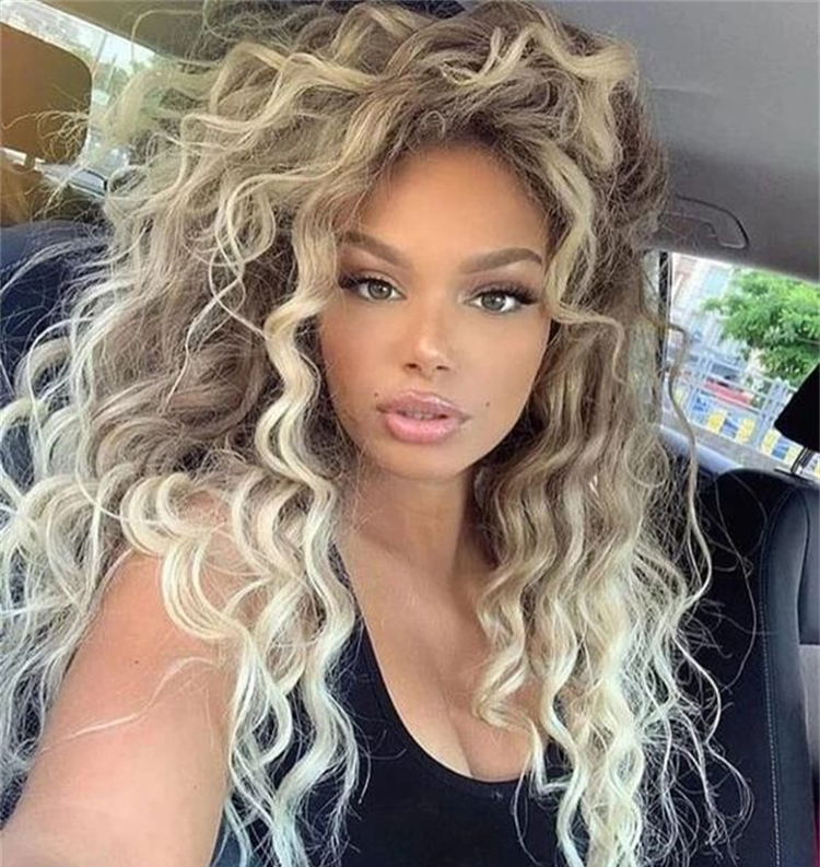 Aishili Bobo Head Synthetic Wig Medium Wigs Natural Straight golden Hair synthetic hair wig  for Women