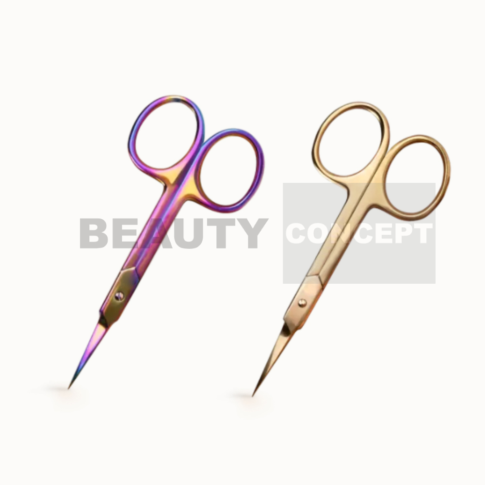Russian Beauty Eyebrow Scissors High-quality Curve Mouth Exfoliating Hair Removal Trimmer Nail Care Tools SE-50-3