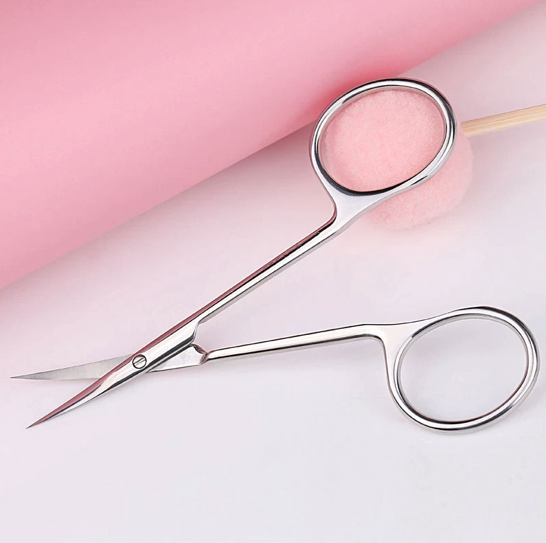 Russian Beauty Eyebrow Scissors High-quality Curve Mouth Exfoliating Hair Removal Trimmer Nail Care Tools SE-50-3