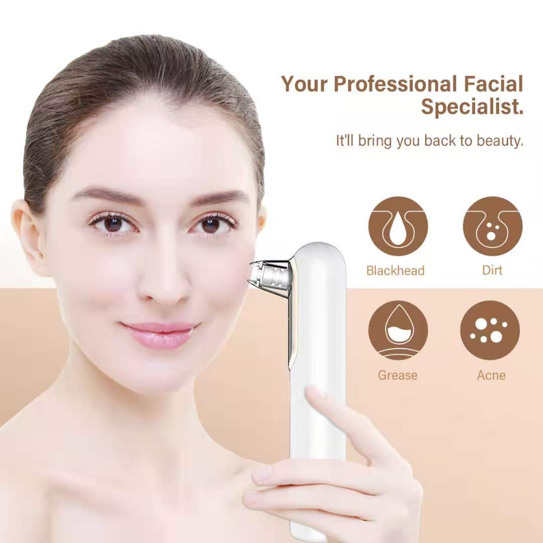 Blackhead Remover Spot Suction Electric Facial Pore Cleaner Skincare Exfoliating Beauty Instrument Black 3 Levels about 