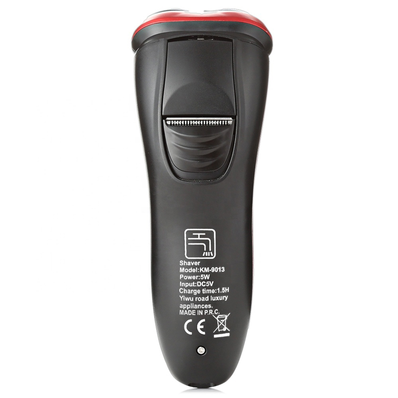 Kemei-9013 Electric Wasbare Shaver Rechargeable Rotary Men Razor Shaver with 3D Shaving Heads Hair Removal Scheren Machi