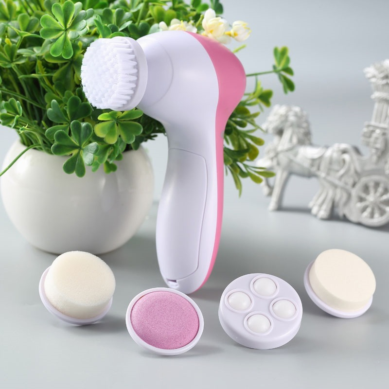 Five-In-One Facial Cleansing Instrument Facial Massager Electric Rotating Beauty Instrument