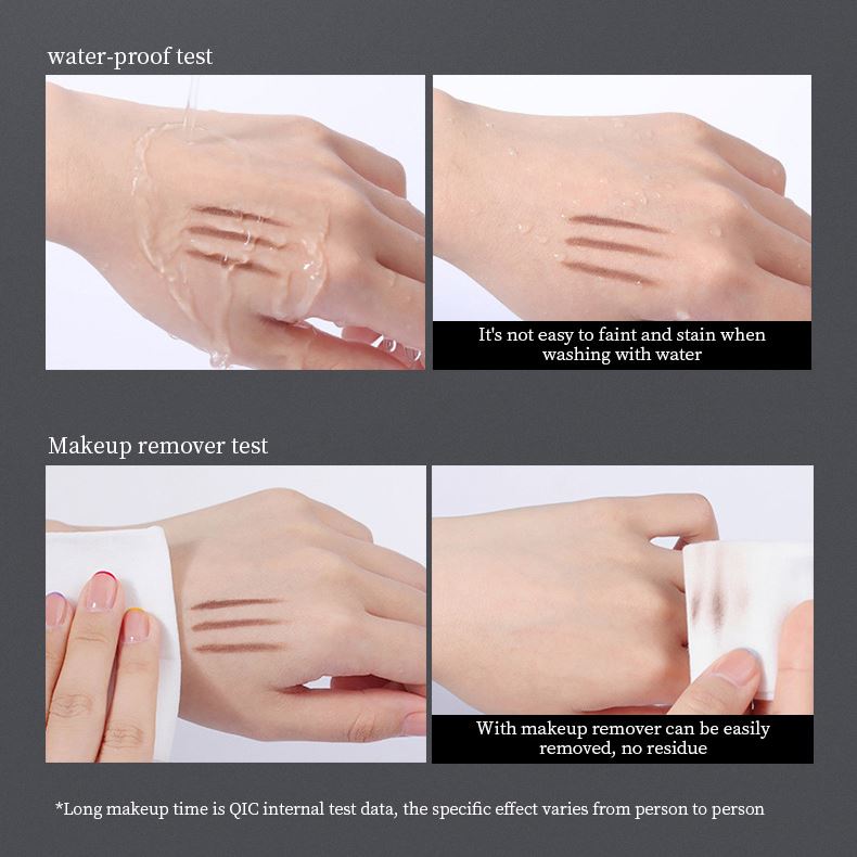 Dropshipping 5 Colors Dazzling Double-Headed Eyebrow Pencil With Brush Waterproof Sweat Proof Natural Long Lasting Spin