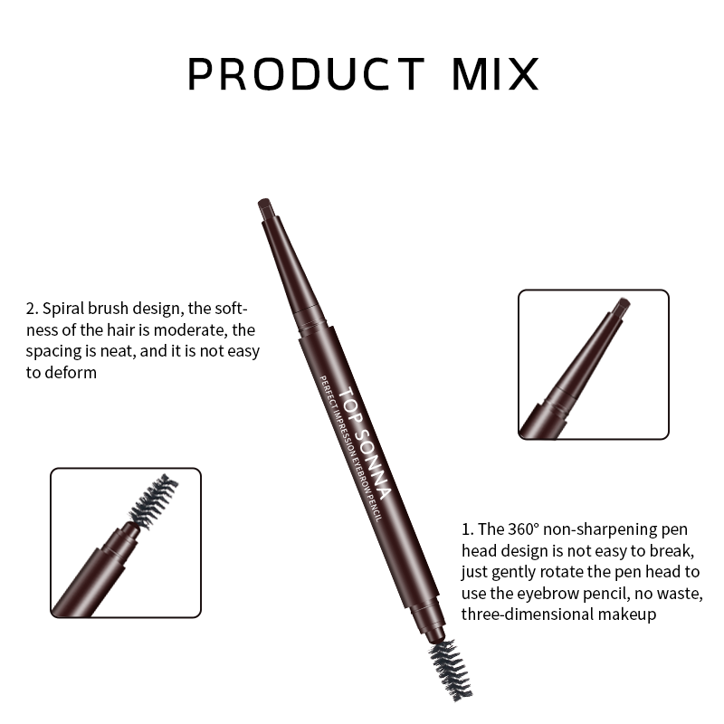 Waterproof Brow Pencils Long Lasting Eyebrows Your Own Brand Dry Eyebrow Pencil Cosmetic Makeup