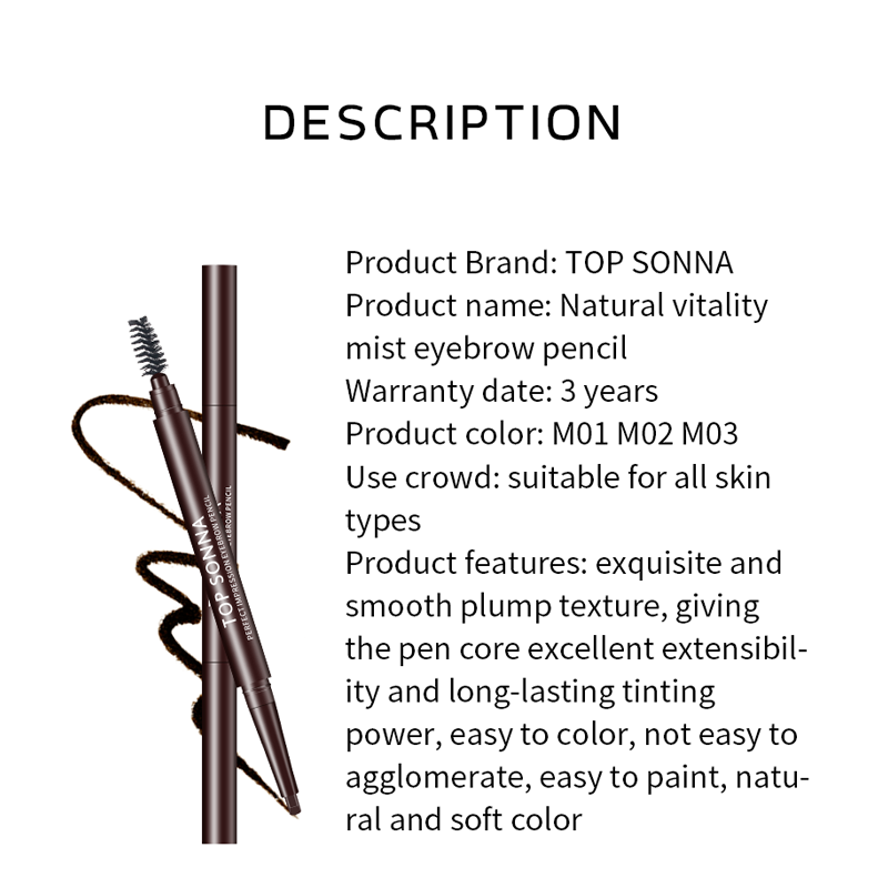 Waterproof Brow Pencils Long Lasting Eyebrows Your Own Brand Dry Eyebrow Pencil Cosmetic Makeup